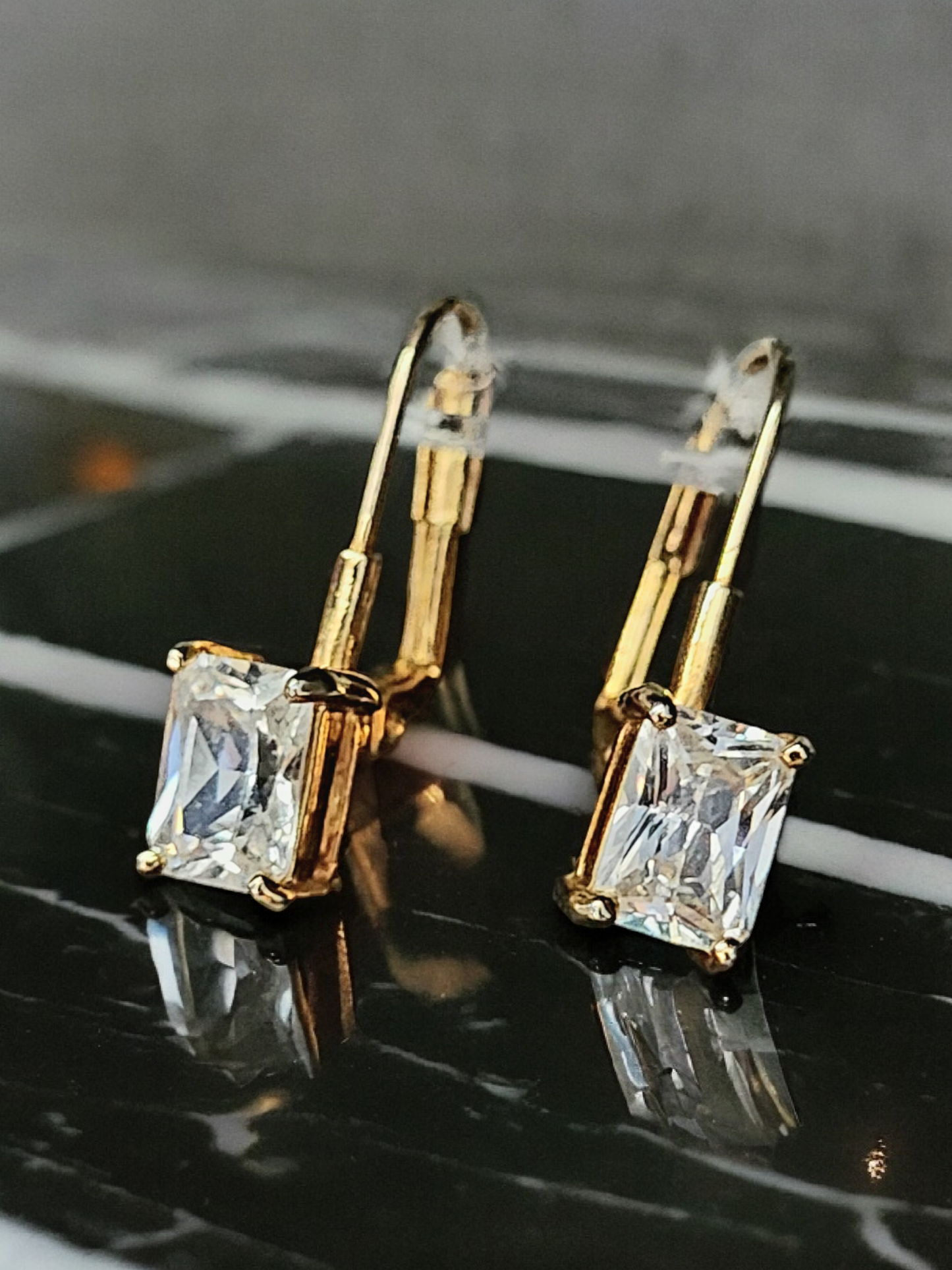 18k Gold Plated Radiant Dangles