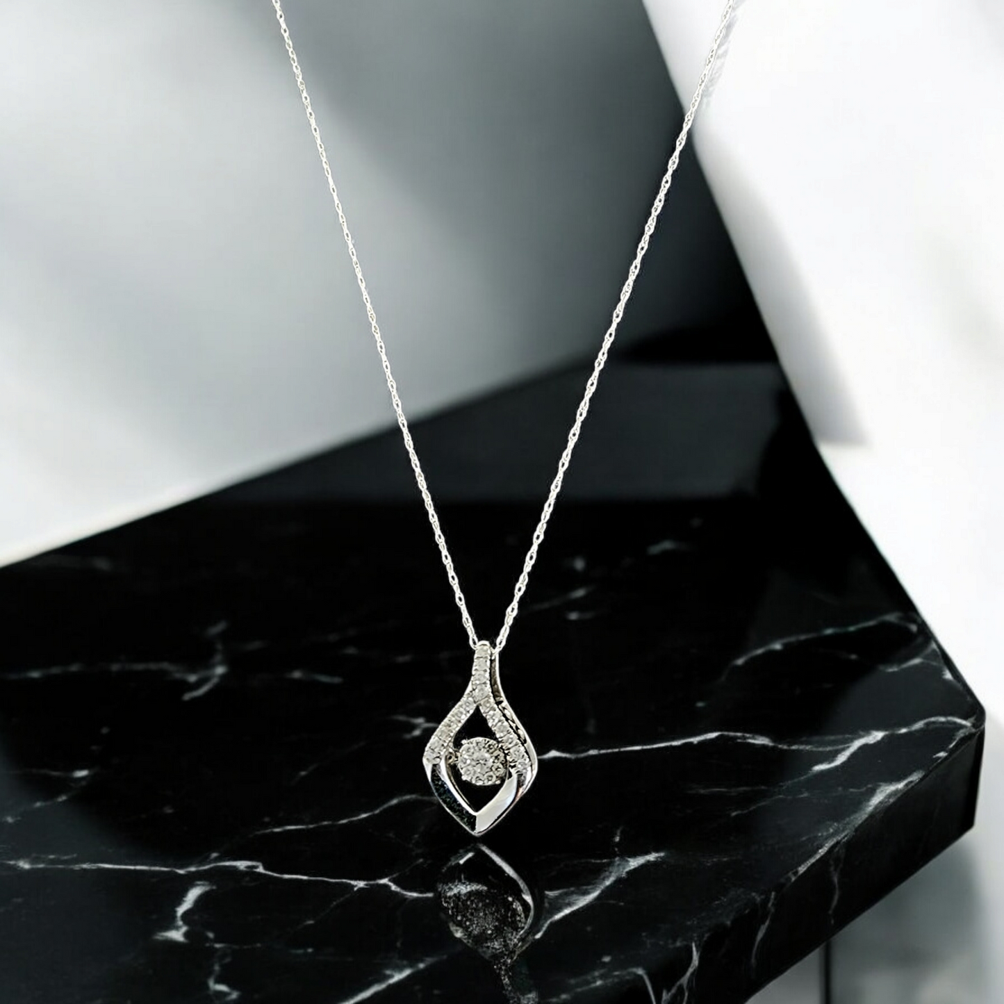 Floating Diamond Pendant