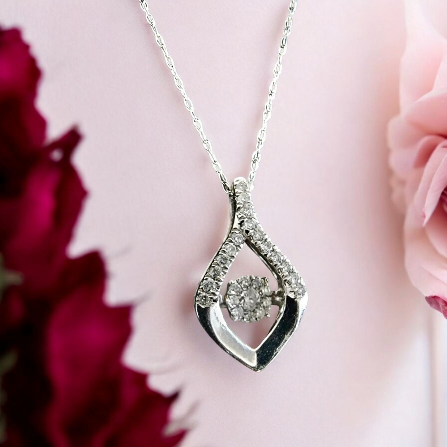 Floating Diamond Pendant