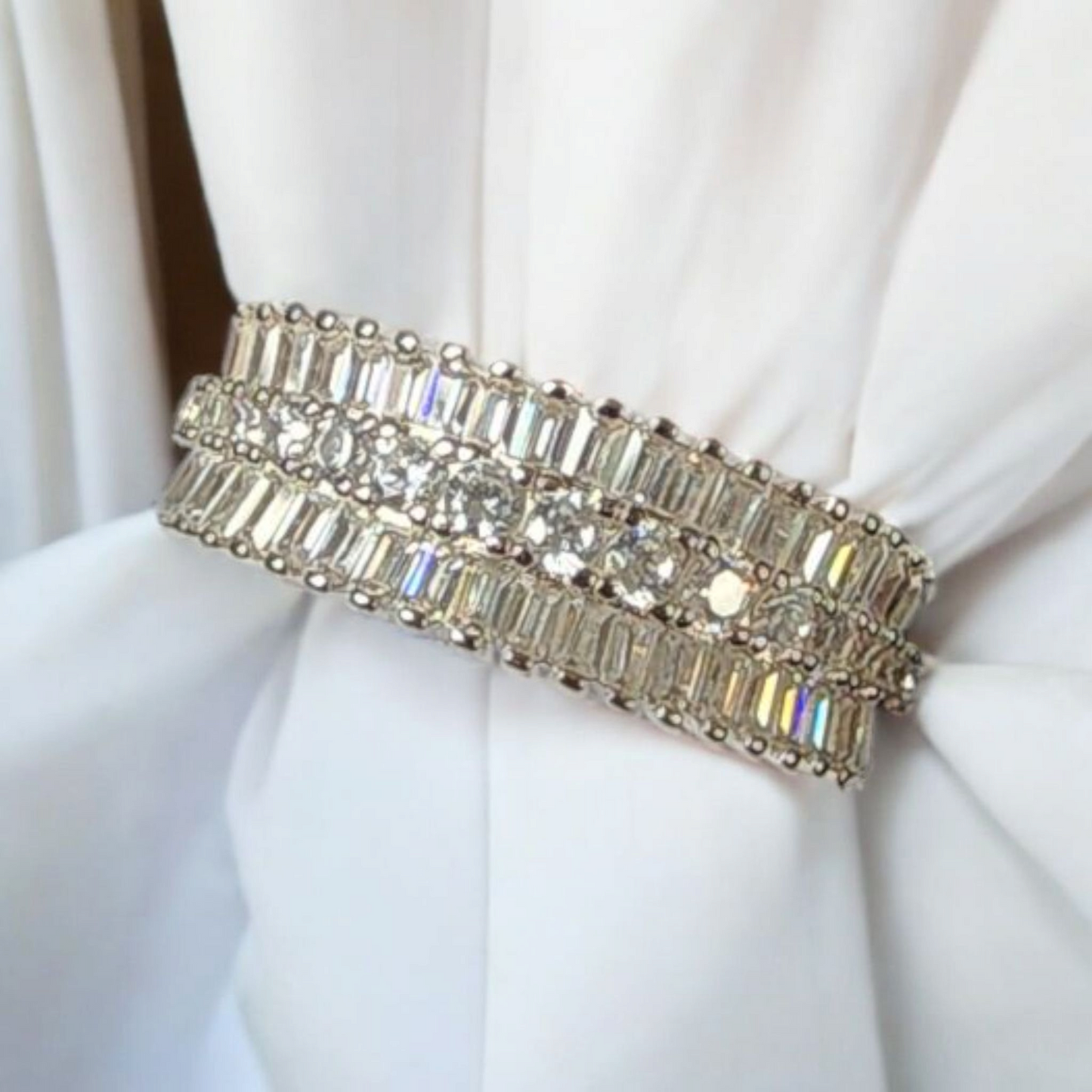 Iced Out Baguette Ring