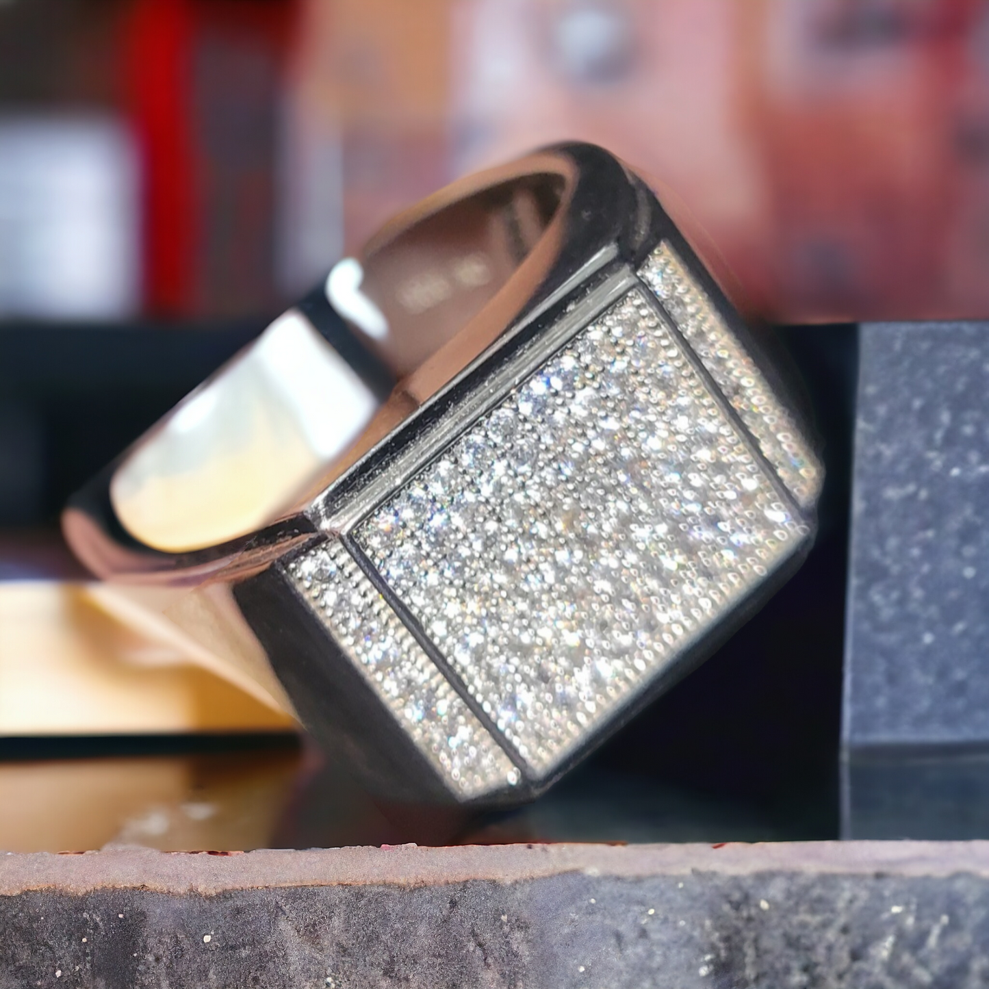 Iced Out Men's Ring