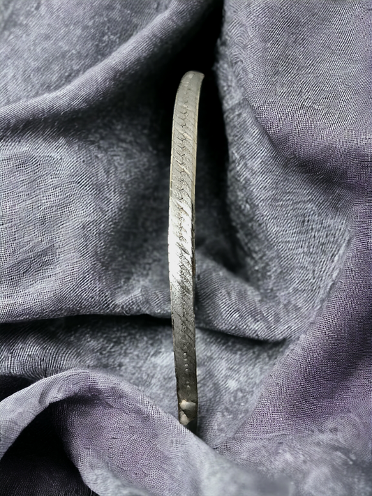Silver Herringbone Style Bracelet