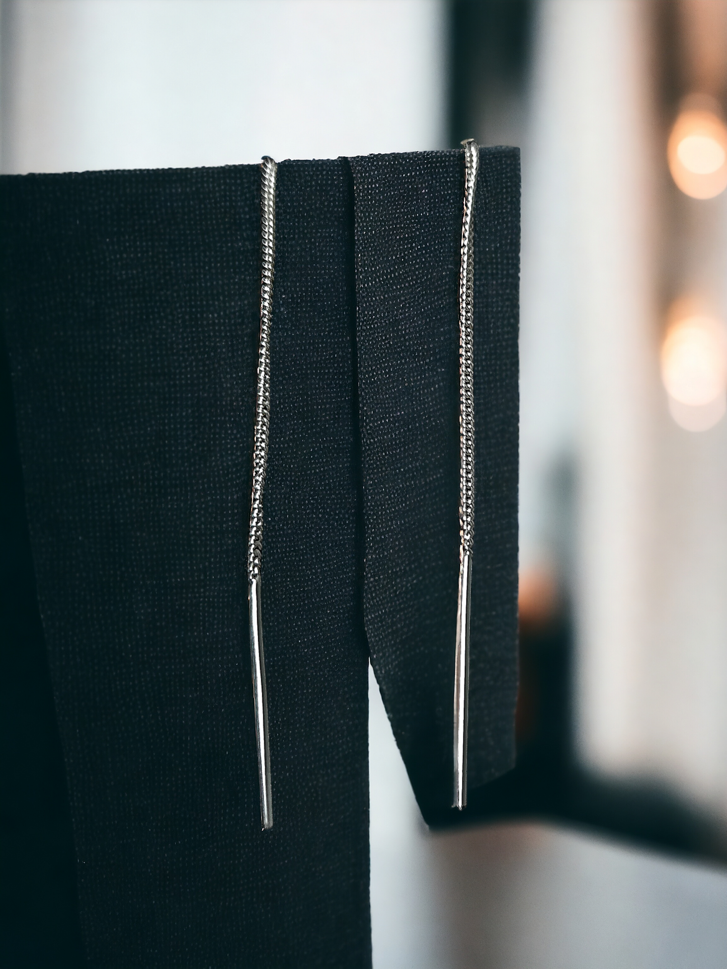 Silver Thread Earrings Made By Trent The Jeweler
