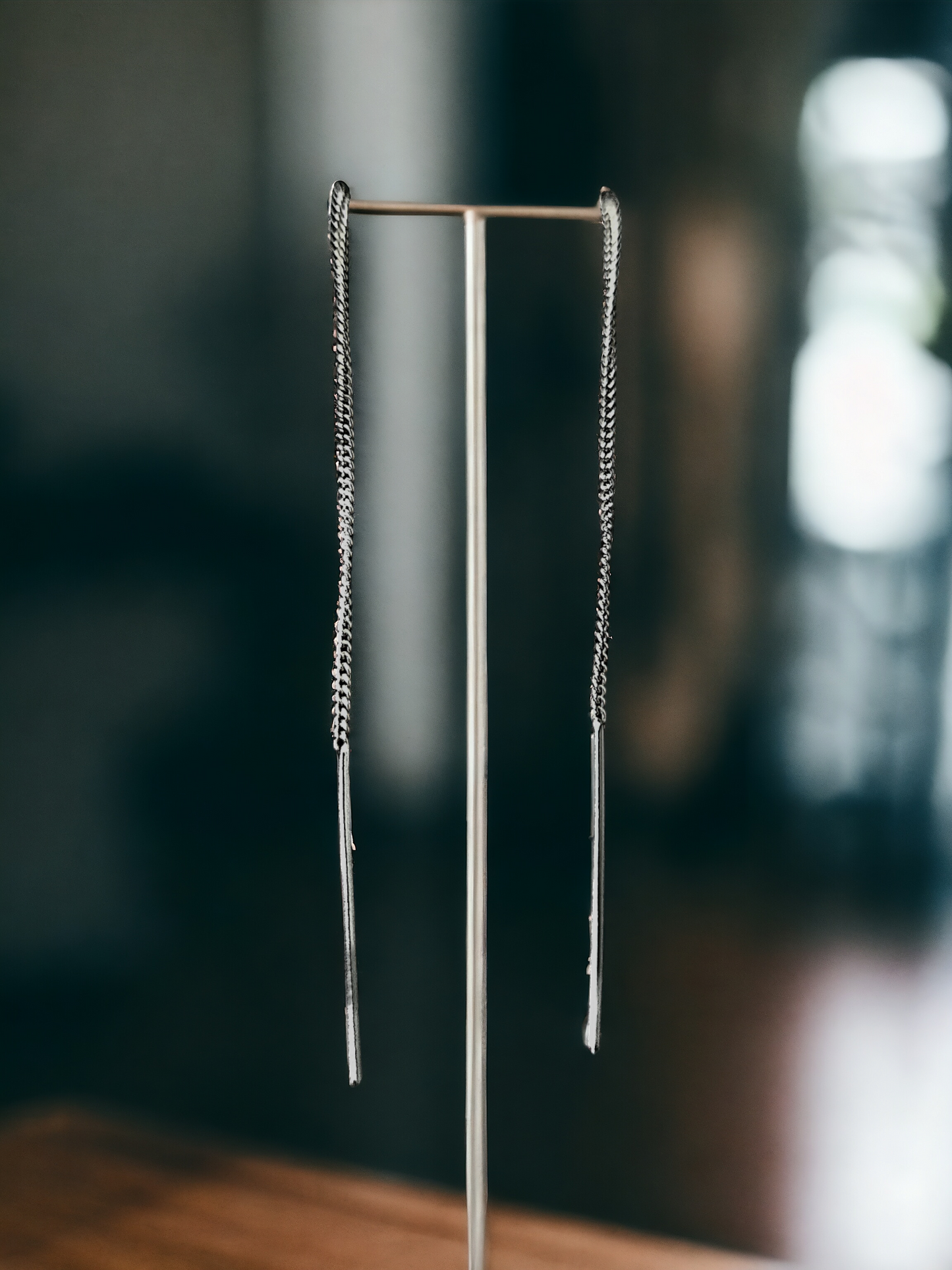 Silver Thread Earrings Made By Trent The Jeweler