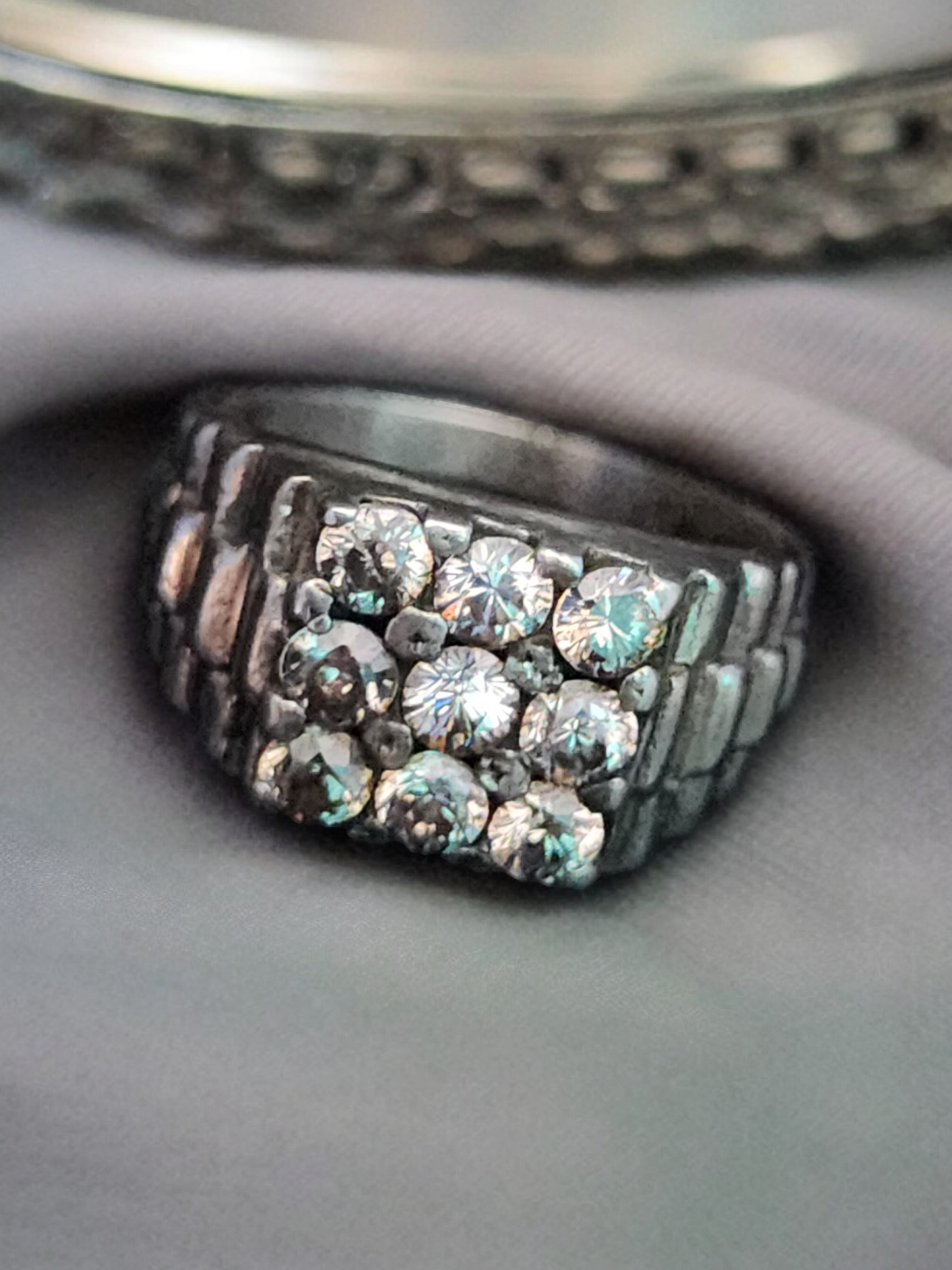 Iced Out Mens Ring