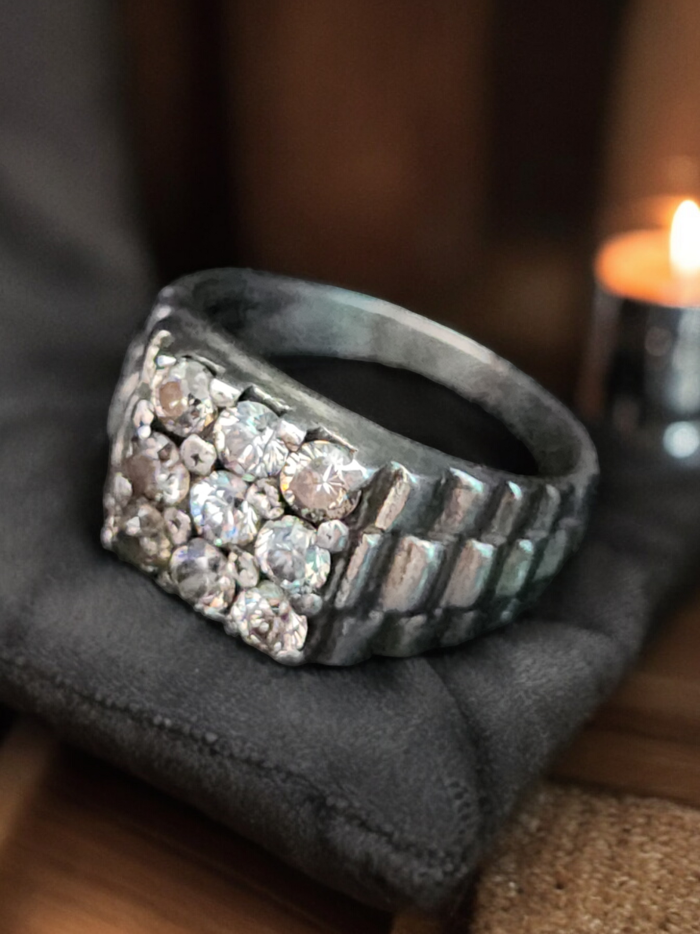 Iced Out Mens Ring