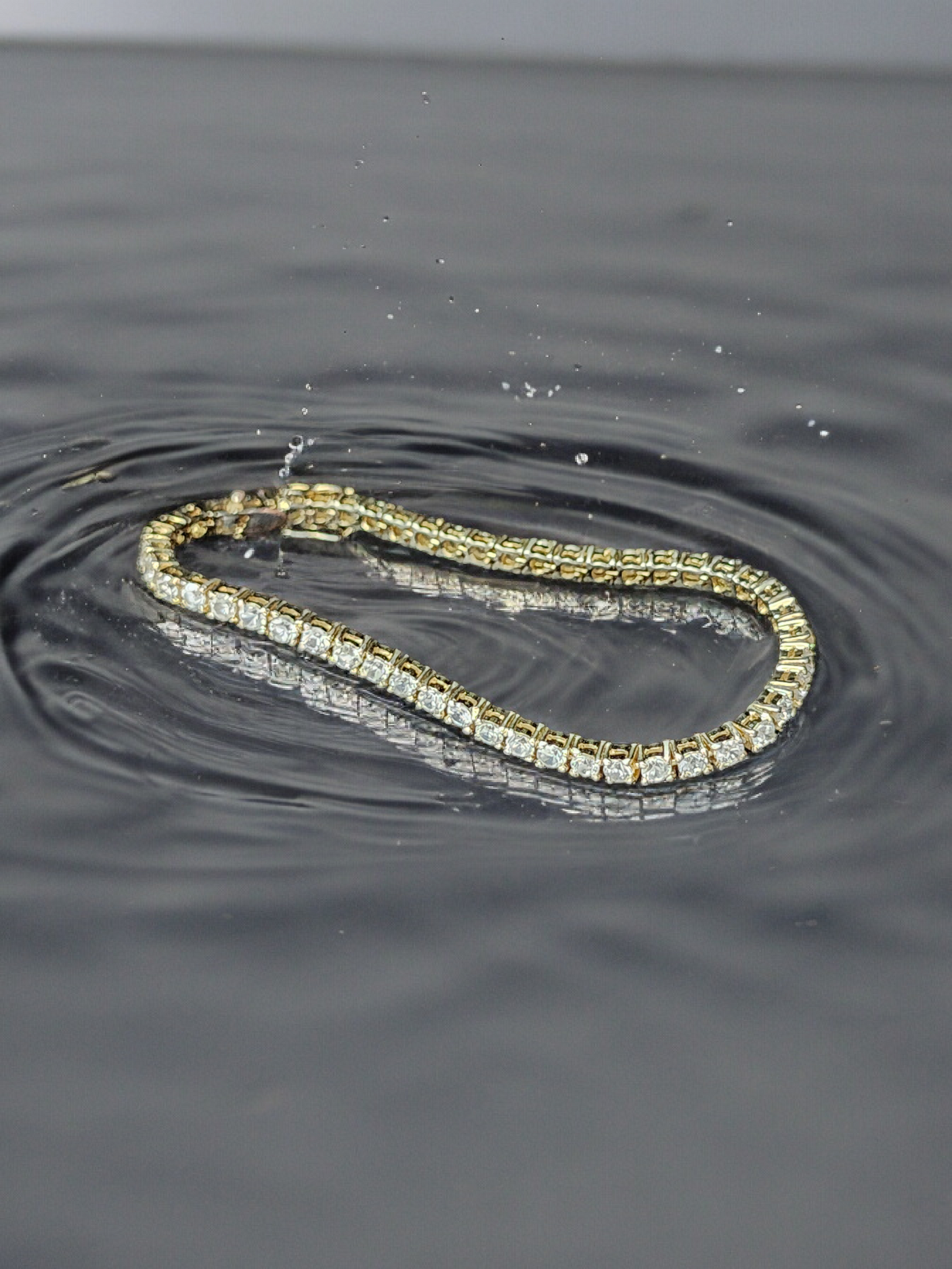 Tennis Bracelet 18k Gold Plated