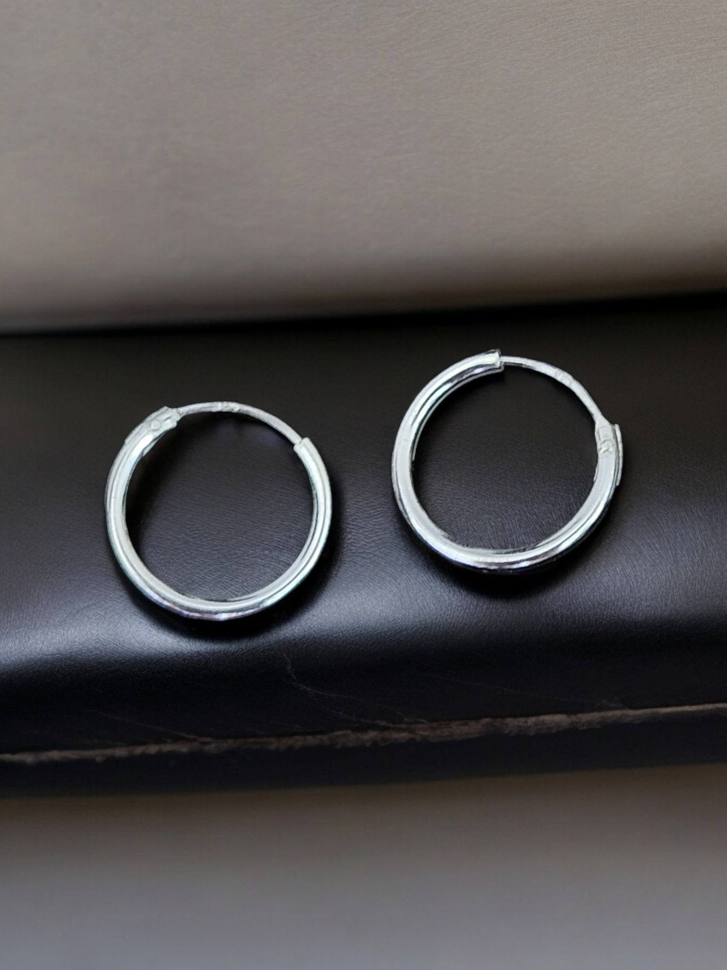 Silver Small Hoops