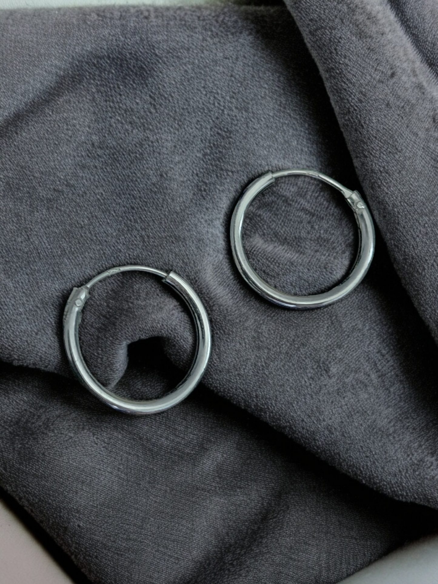 Silver Small Hoops