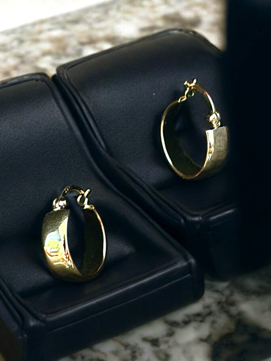 18k Gold Plated Hoops