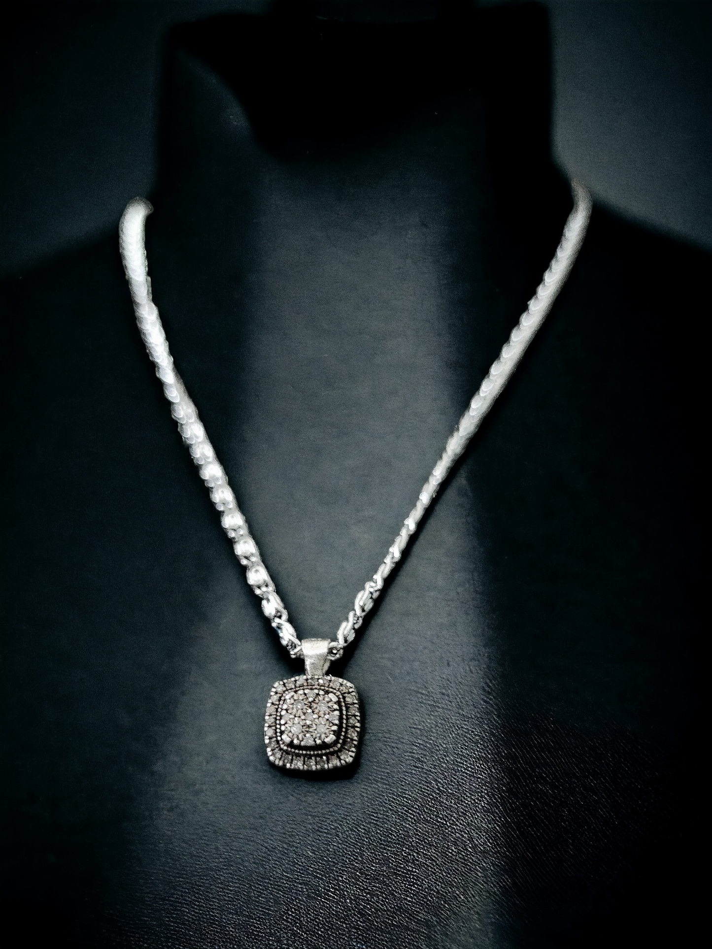 Diamond Silver Pendant Designed By Trent The Jeweler