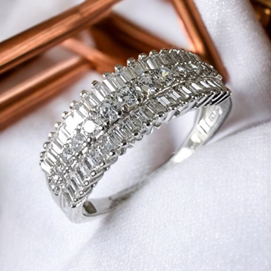 Iced Out Baguette Ring